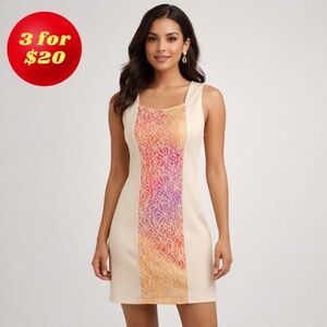 Zinga Fitted Dress Lace Insert